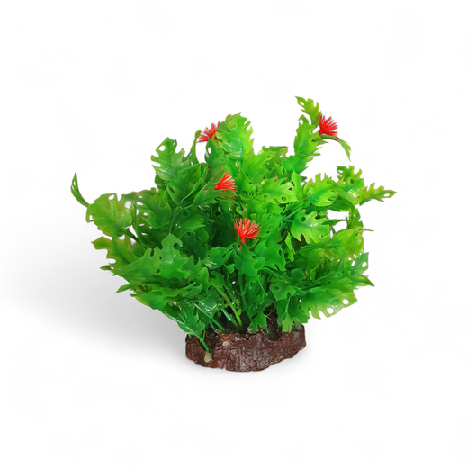 Muovikasvi ilmaletkulla kukkapeikonlehti